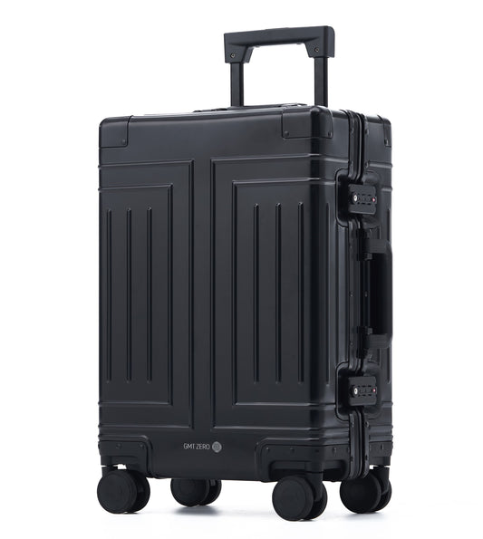 GMT Zero Pantelleria (Black) - Full Aluminium Cabin Suitcase