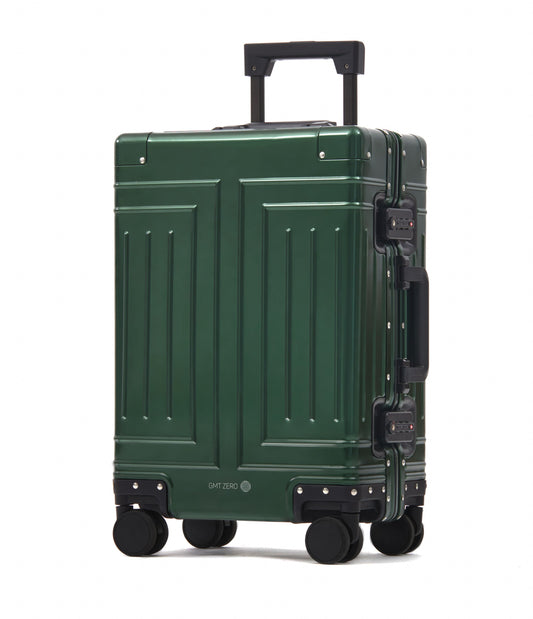 GMT Zero Sidemen (Forest Green) - Full Aluminium Cabin Suitcase